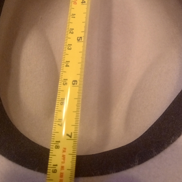 Light Gray Pinch Wide Brim Fur Felt Fedora New - Picture 8 of 8